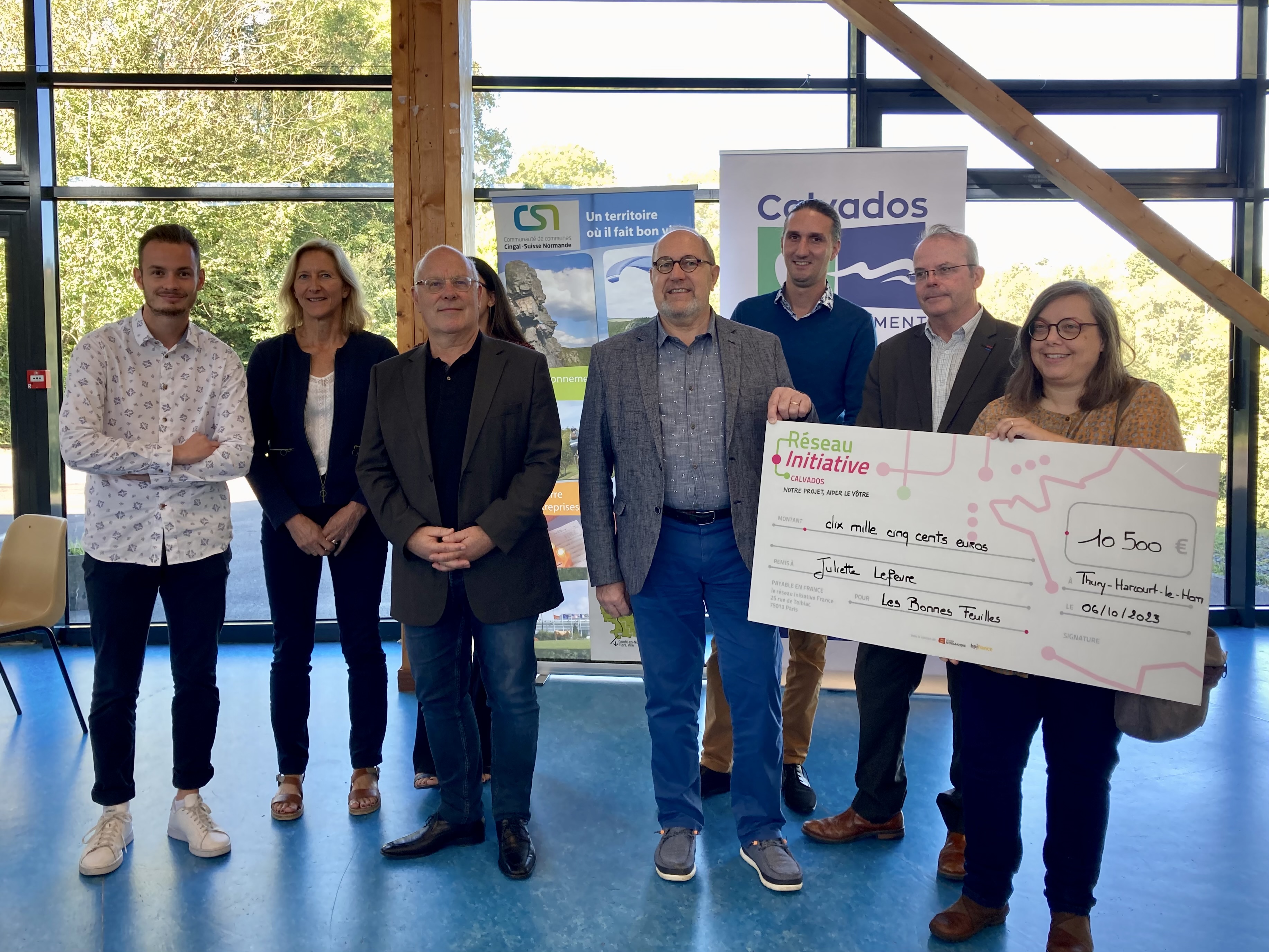 Remise de chèque Les Bonnes Feuilles